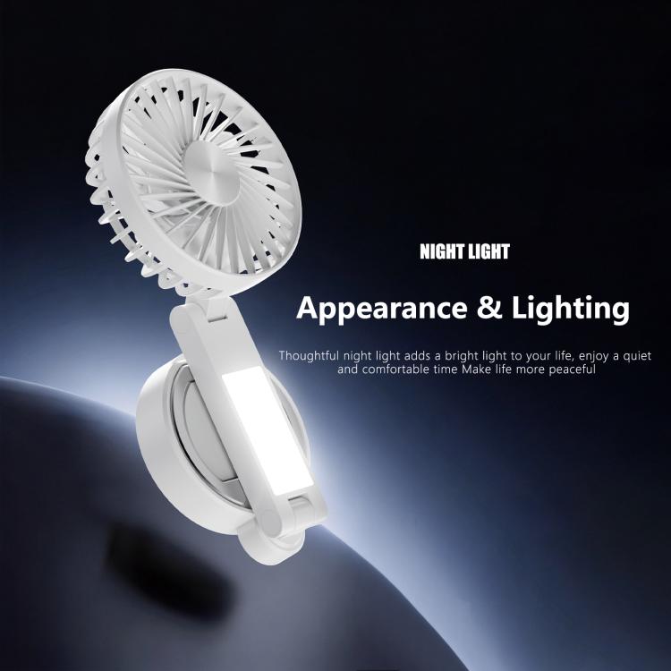 Ventilatore portatile pieghevole F20 con LED e supporto magnetico - immagine 10