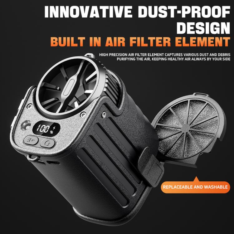 Ventilatore portatile da cintura DSF110 con luce LED e 5 velocità - immagine 12