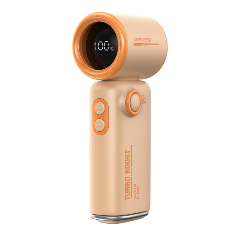 Ventilatore portatile F6 con clip da cintura e display LED - immagine 2
