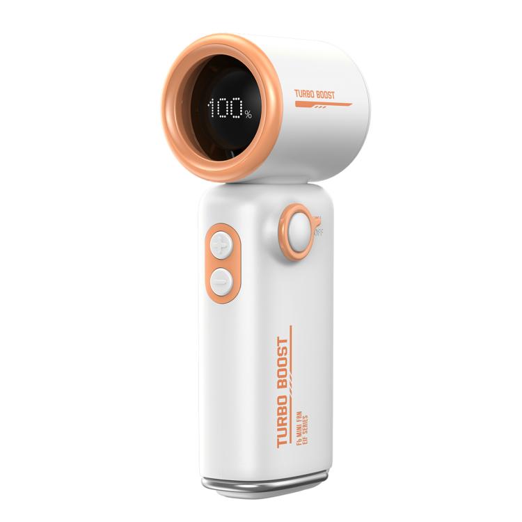 Ventilatore portatile F6 con clip da cintura e display LED - immagine 4