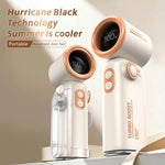 Ventilatore portatile F6 con clip da cintura e display LED - immagine 6