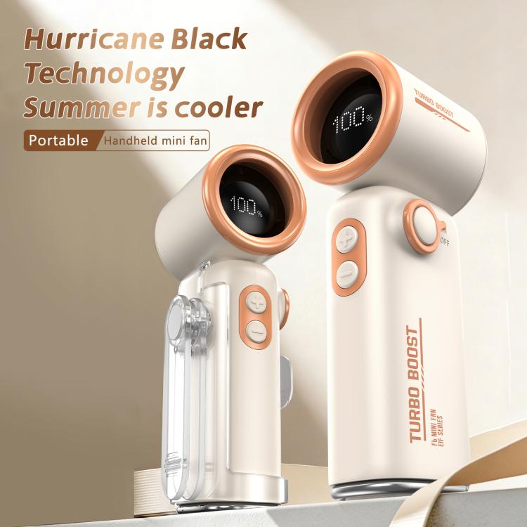 Ventilatore portatile F6 con clip da cintura e display LED - immagine 6