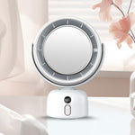 Ventilatore da tavolo F2 con specchio cosmetico e luce dimmerabile