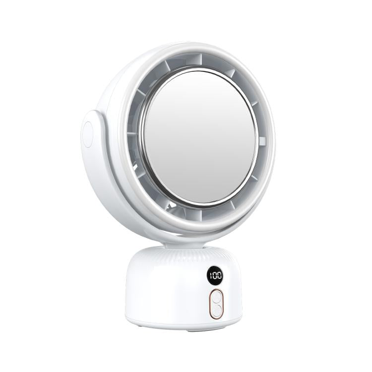 Ventilatore da tavolo F2 con specchio cosmetico e luce dimmerabile - immagine 2