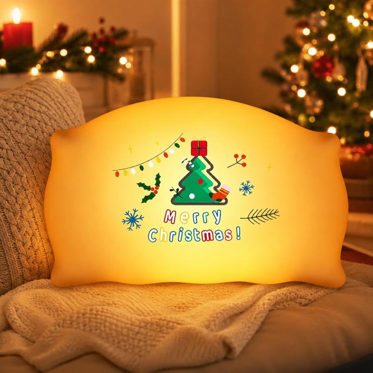Cuscino natalizio in silicone con luce notturna LED