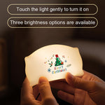 Cuscino natalizio in silicone con luce notturna LED
