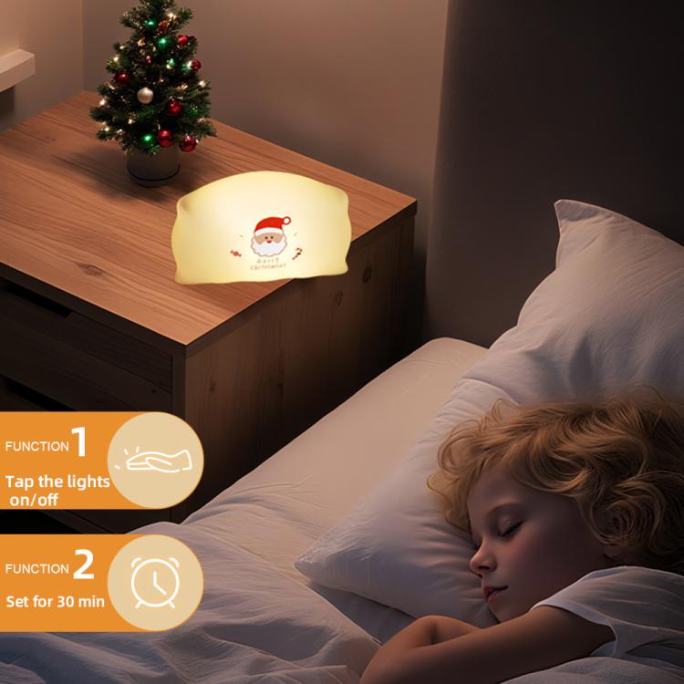 Cuscino natalizio in silicone con luce notturna LED