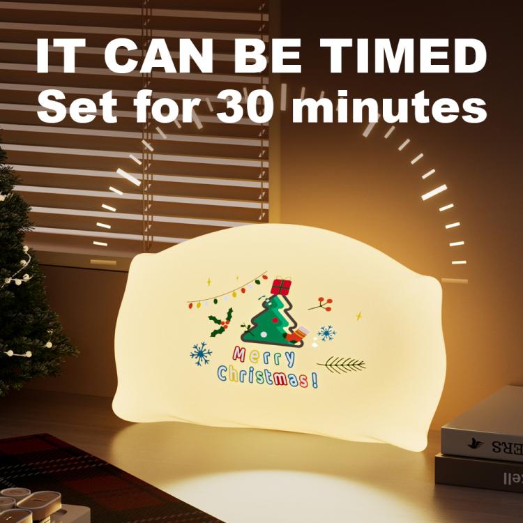 Cuscino natalizio in silicone con luce notturna LED