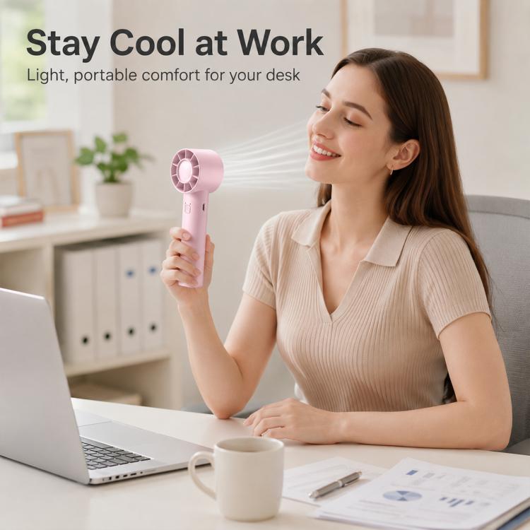 Ventilatore portatile DF-91 con base pieghevole e ricarica USB-C - immagine 9