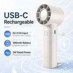 Ventilatore portatile DF-91 con base pieghevole e ricarica USB-C - immagine 10