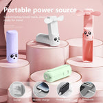 Ventilatore portatile pieghevole F5 3 in 1 con torcia e power bank - immagine 5
