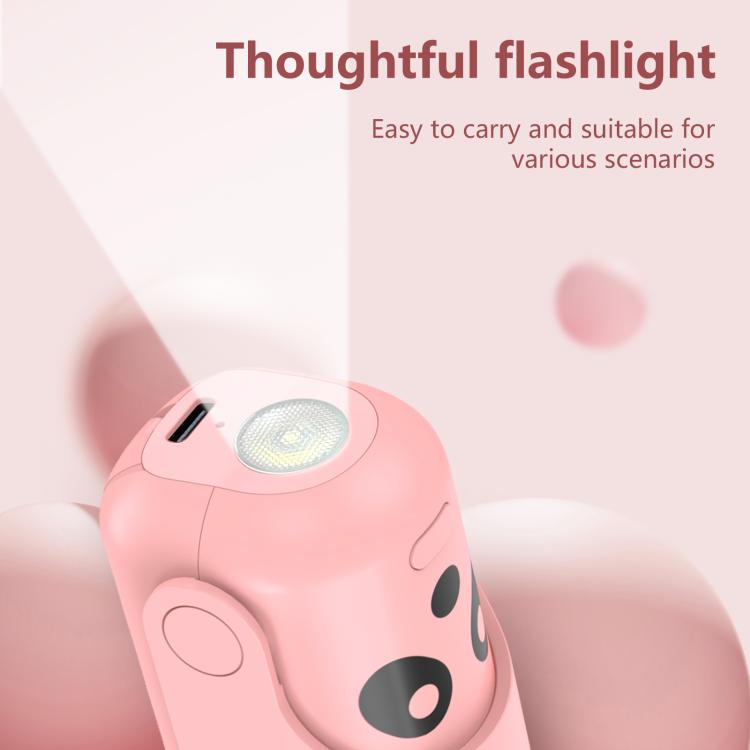 Ventilatore portatile pieghevole F5 3 in 1 con torcia e power bank - immagine 8