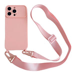 Custodia con tracolla per iPhone 17 con ampia finestra