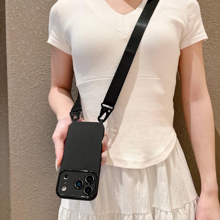 Custodia con tracolla per iPhone 17 con ampia finestra