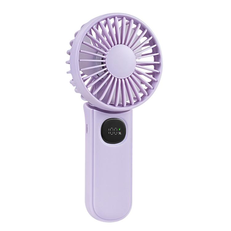 Ventilatore portatile pieghevole F11 con display LED e cordino - immagine 3