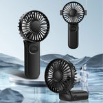 Ventilatore portatile pieghevole F11 con display LED e cordino - immagine 5