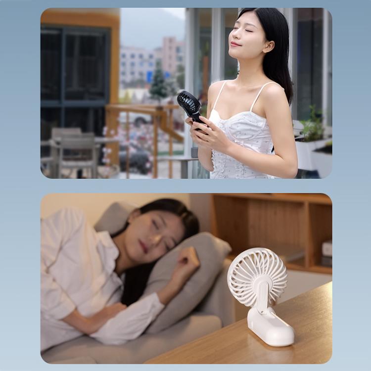 Ventilatore portatile pieghevole F11 con display LED e cordino - immagine 11