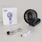 Ventilatore portatile pieghevole F11 con display LED e cordino - immagine 12