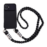 Custodia con tracolla intrecciata per iPhone 16