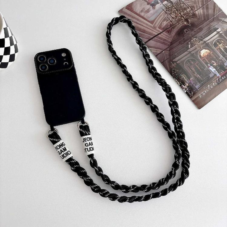 Custodia con tracolla intrecciata per iPhone 16