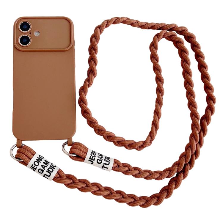 Custodia con tracolla intrecciata per iPhone 16