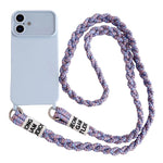Custodia con tracolla intrecciata per iPhone 16