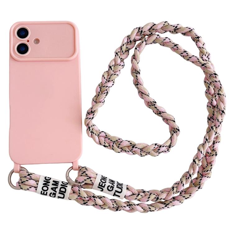Custodia con tracolla intrecciata per iPhone 16