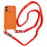 Custodia con tracolla intrecciata per iPhone 16