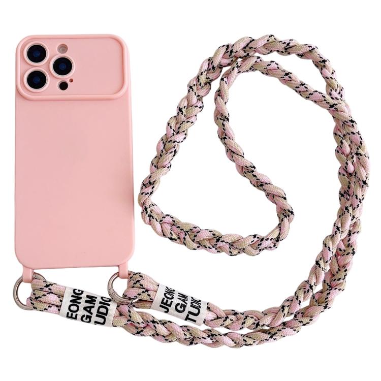 Custodia con tracolla intrecciata per iPhone 16