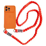 Custodia con tracolla intrecciata per iPhone 16