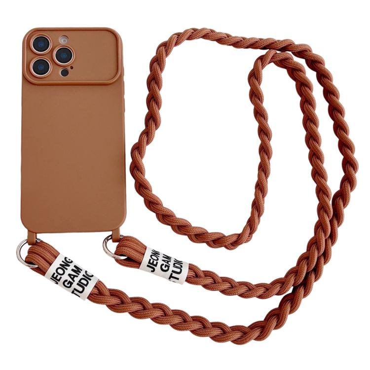 Custodia con tracolla intrecciata per iPhone 16