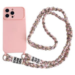 Custodia con tracolla intrecciata per iPhone 16