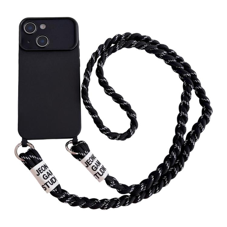 Custodia con tracolla intrecciata per iPhone 15
