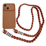 Custodia con tracolla intrecciata per iPhone 15