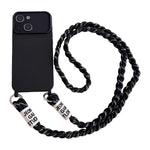 Custodia con tracolla intrecciata per iPhone 15