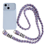 Custodia con tracolla intrecciata per iPhone 15