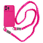 Custodia con tracolla intrecciata per iPhone 15