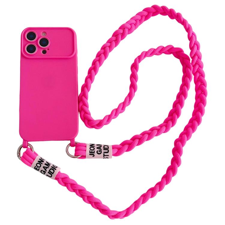 Custodia con tracolla intrecciata per iPhone 15