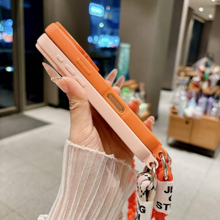 Custodia con tracolla intrecciata per iPhone 15