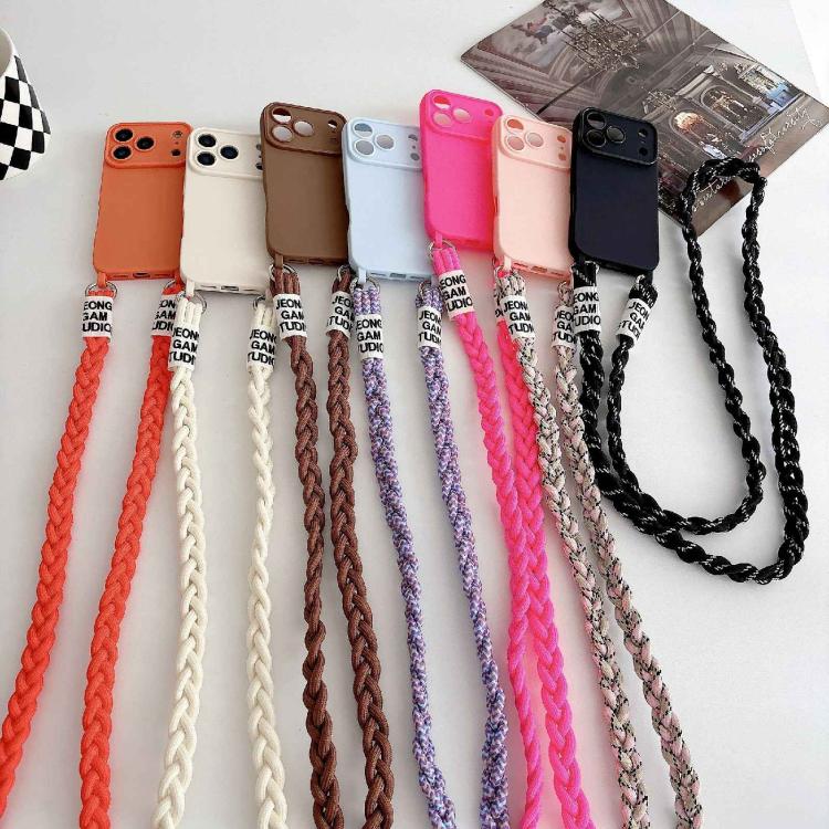 Custodia con tracolla intrecciata per iPhone 16