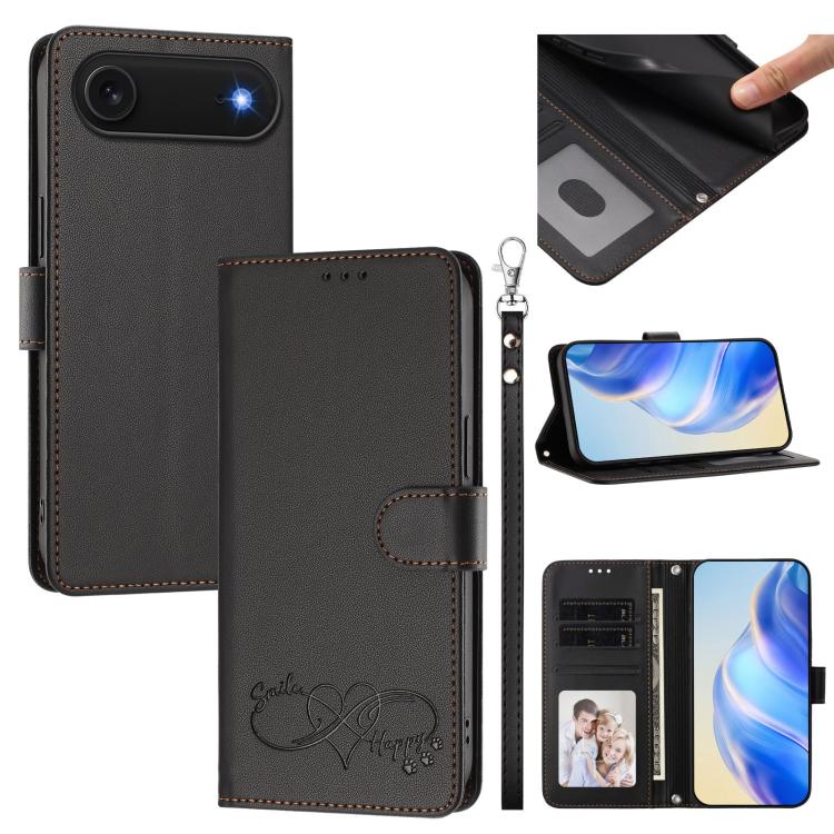 Custodia portafoglio in ecopelle con cinturino per iPhone Air