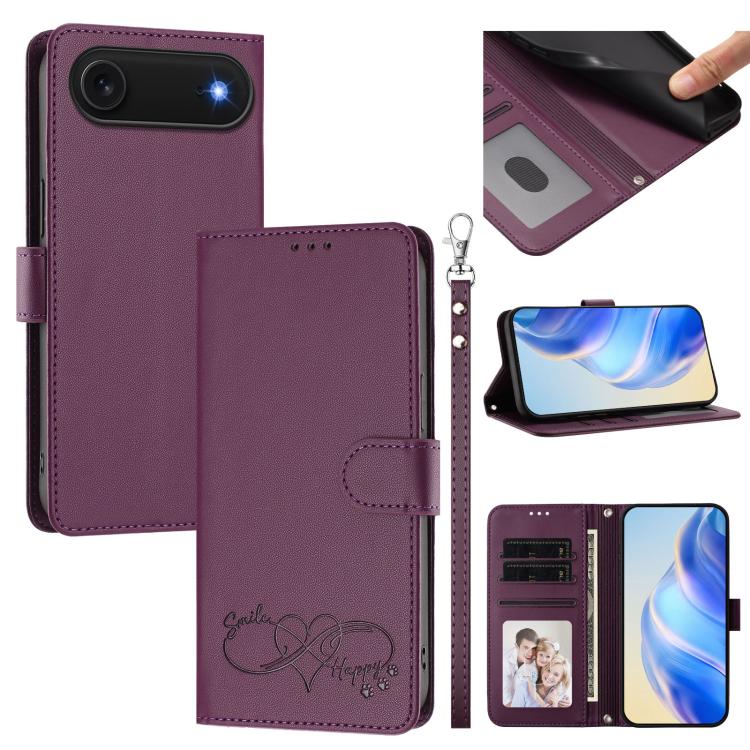 Custodia portafoglio in ecopelle con cinturino per iPhone Air