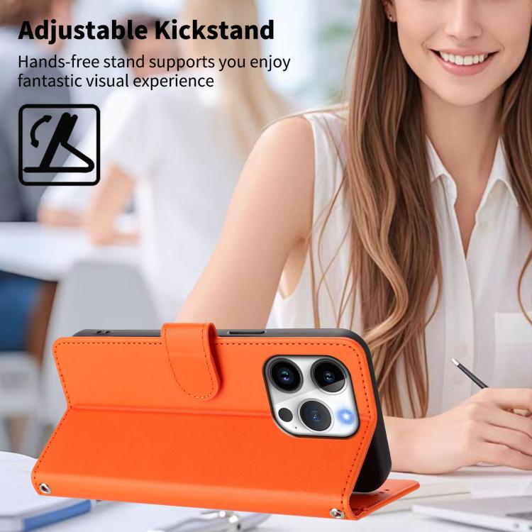 Custodia portafoglio in ecopelle per iPhone 16 Pro