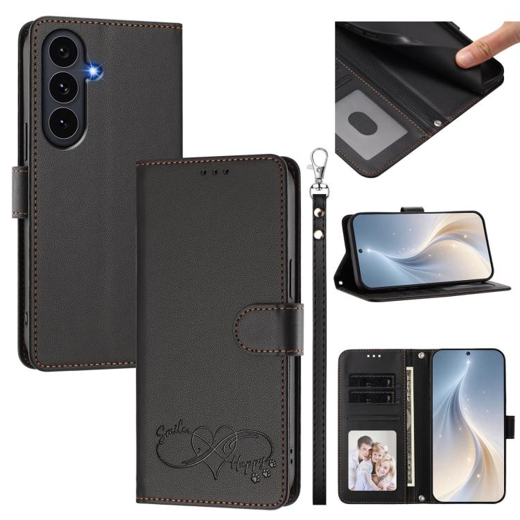 Custodia in ecopelle con chiusura magnetica e cinturino per Galaxy S26 FE e S26+