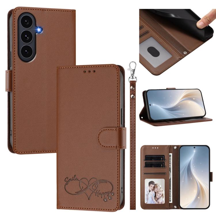 Custodia in ecopelle con chiusura magnetica e cinturino per Galaxy S26 FE e S26+