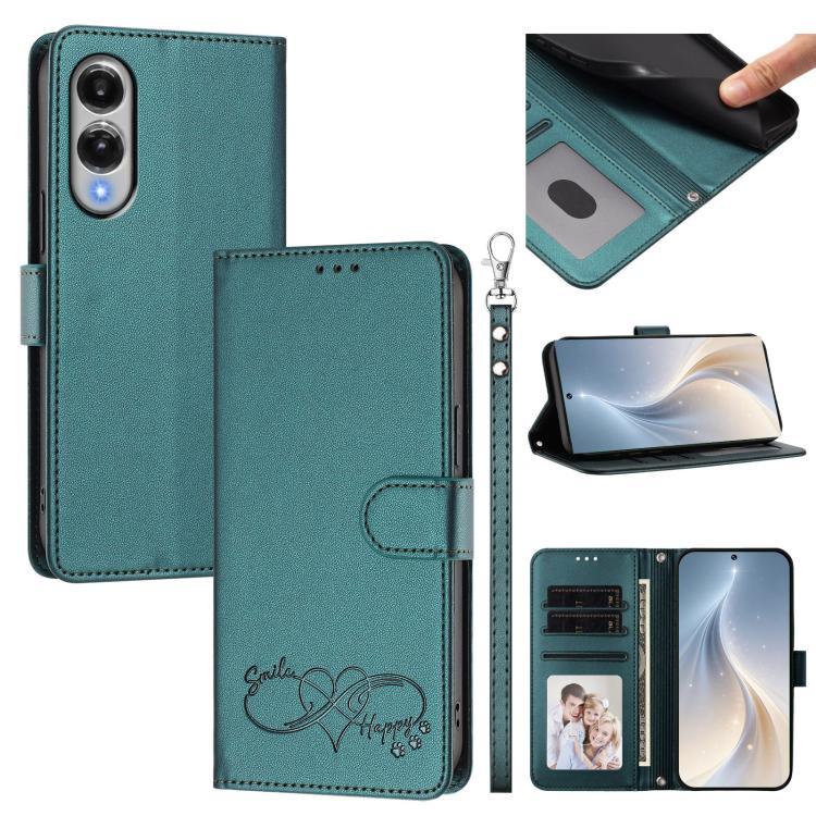 Custodia in ecopelle con chiusura magnetica e cinturino da polso per Galaxy S25