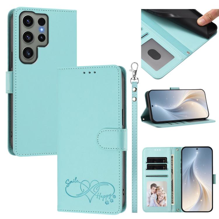 Custodia ecopelle con chiusura magnetica e cinturino per Galaxy S23 FE e Ultra