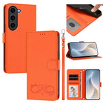 Custodia ecopelle con chiusura magnetica e cinturino per Galaxy S23 FE e Ultra