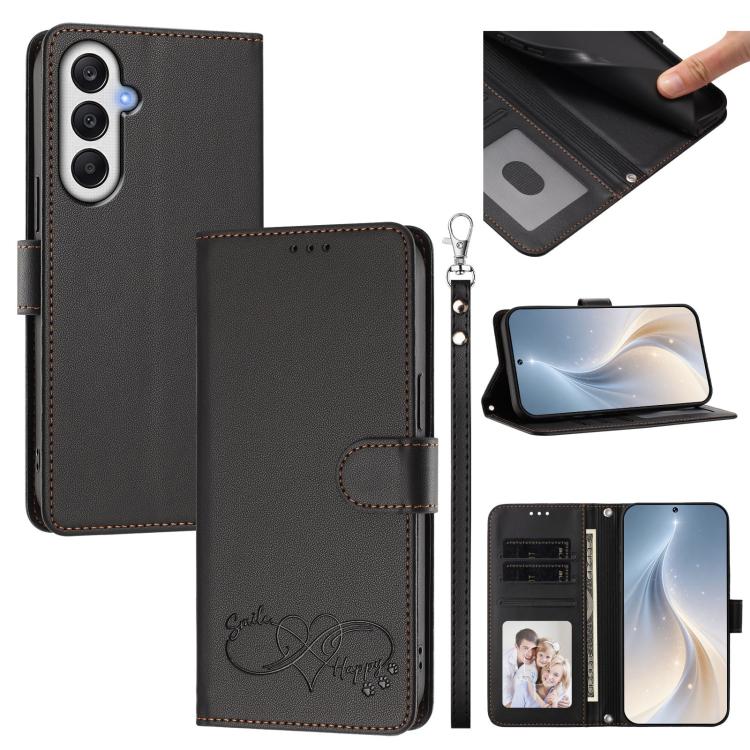 Custodia in ecopelle con chiusura magnetica e cinturino per Galaxy A05s 4G e M35