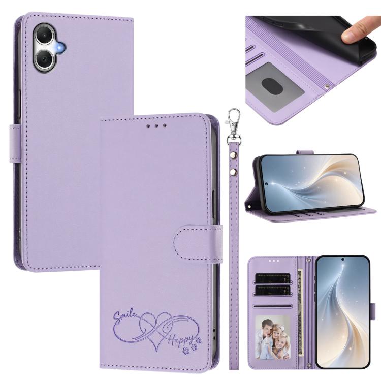 Custodia in ecopelle con chiusura magnetica e cinturino per Galaxy A07 4G, A06